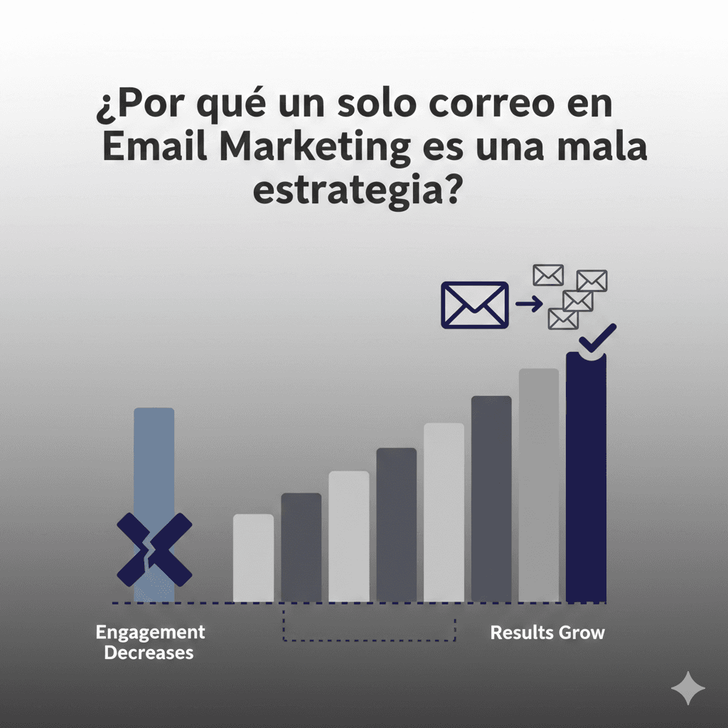 ¿Por qué un solo correo en Email Marketing es una mala estrategia?