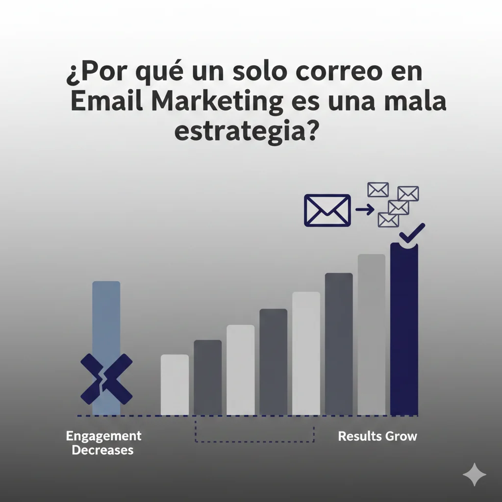 ¿Por qué un solo correo en Email Marketing es una mala estrategia?